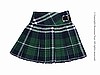 Nouveau Toys Uniform Series - 1/6 Scale Female Green Tartan Plaid Skirt
